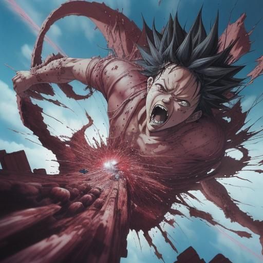Tetsuo Attacks: Anime Style Manga Scene
