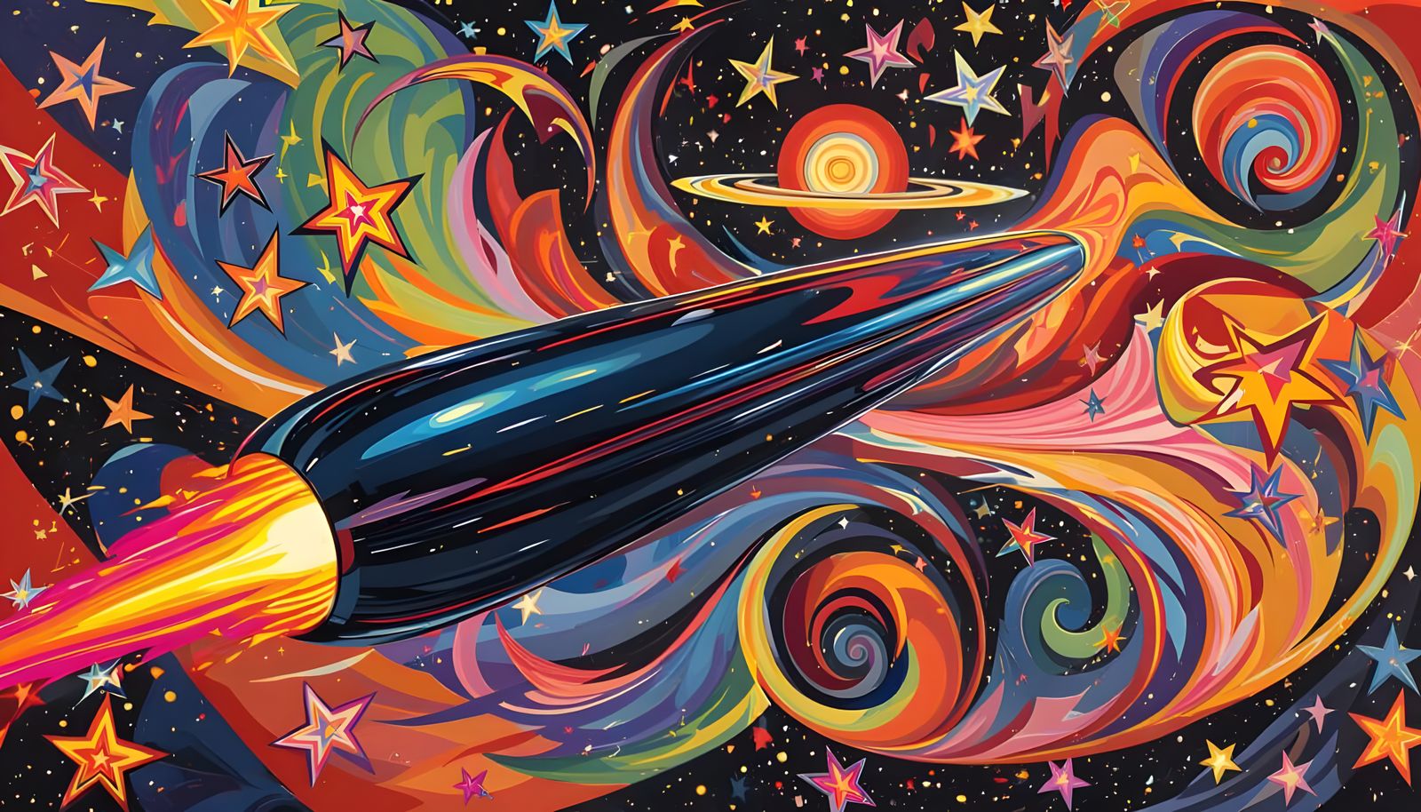 High-Velocity Cylinder Racing Through Starry Vortex