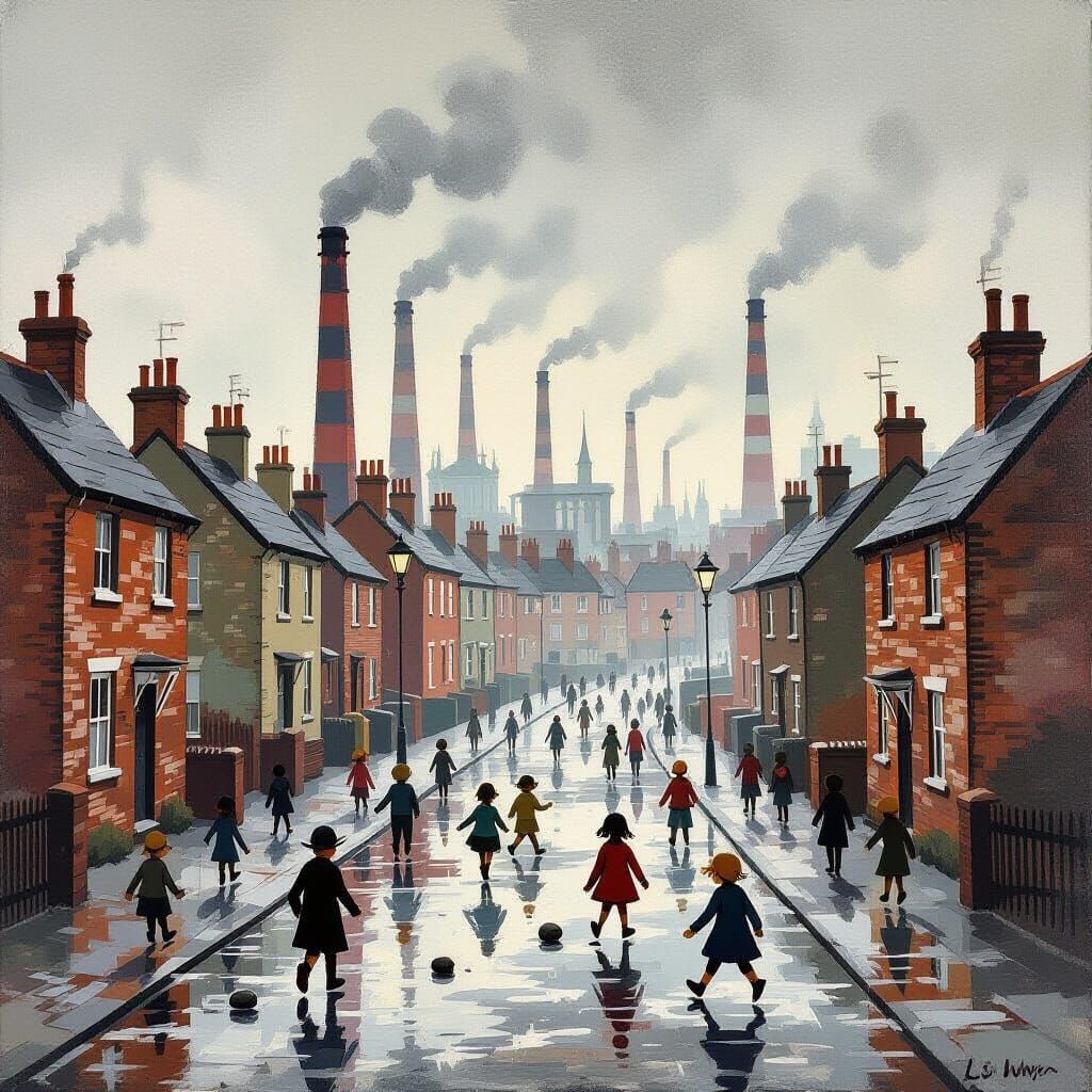 Industrial Townscape Evokes Nostalgic Mood