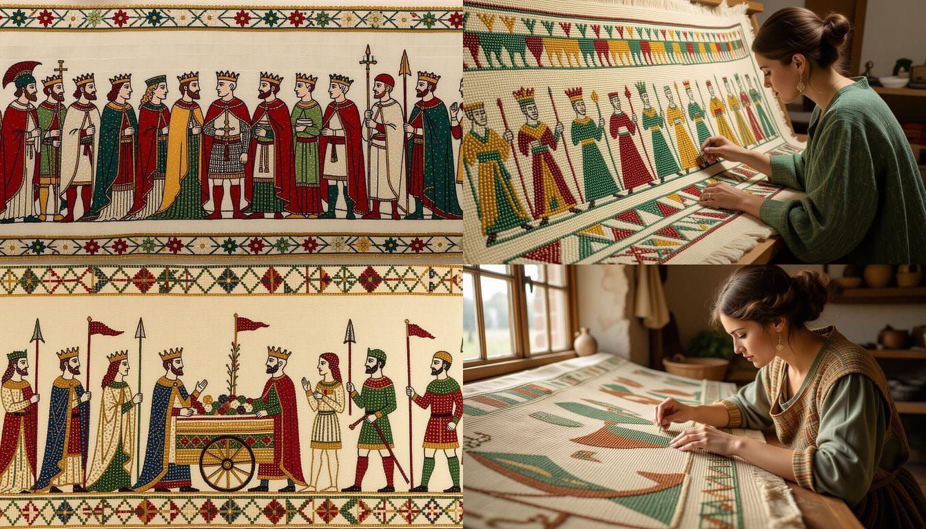 Bayeux Tapestry Reimagined in Meticulous Beadwork