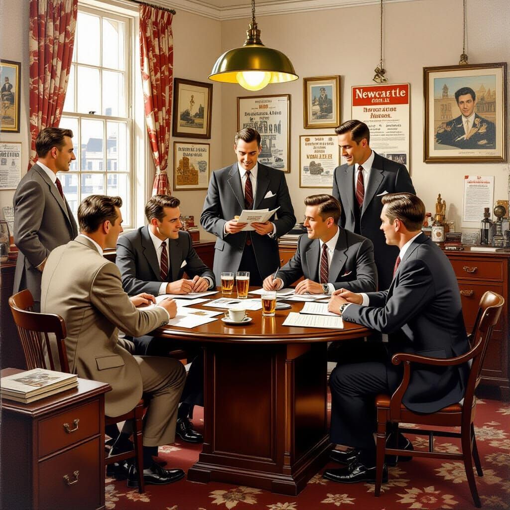 1950s Ad Agency Designs Newcastle Brown Ale as Oil Painting