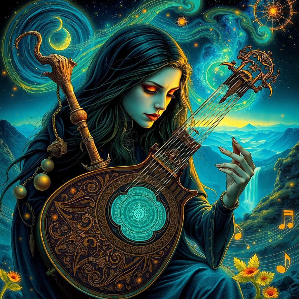 Ethereal Album Cover for Trobar De Morte in Dreamlike Catala...