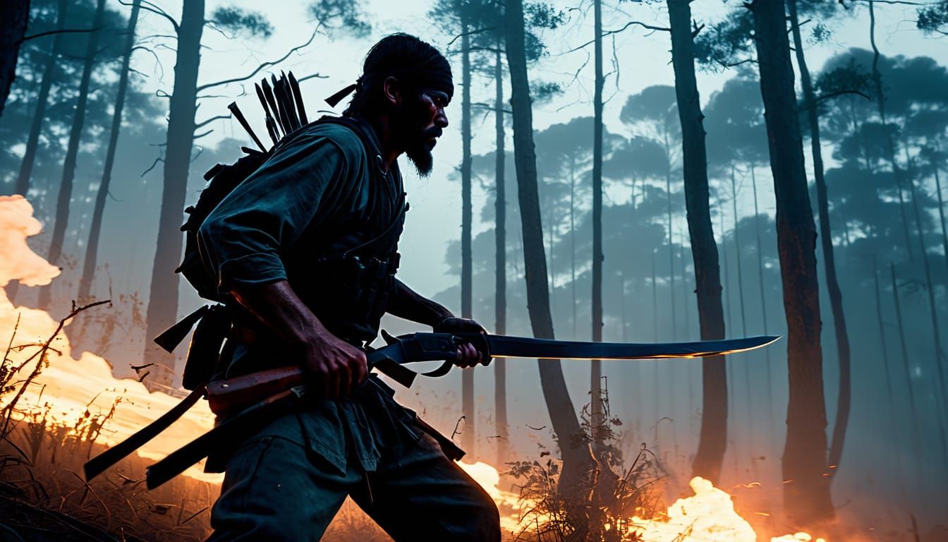 Rebellious Confederate Redneck Ninjas Charge Through the Mis...