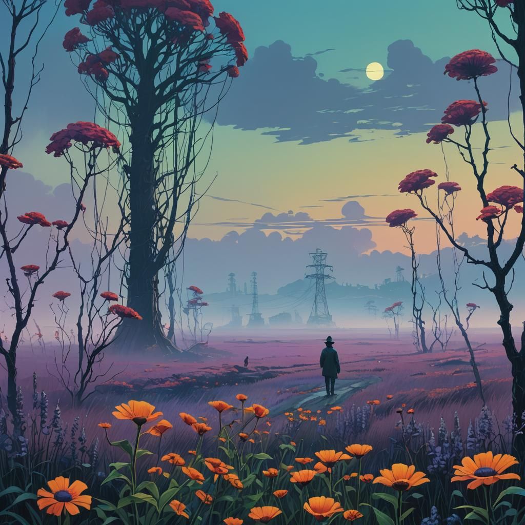 Eternal Flower Field: Souls Awaiting Judgment