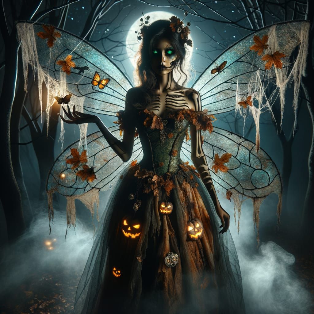 Halloween Fairy Queen of Moonlit Forest