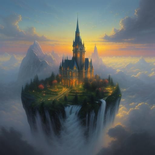 Detailed Image of God in Ethereal Fantasy Style