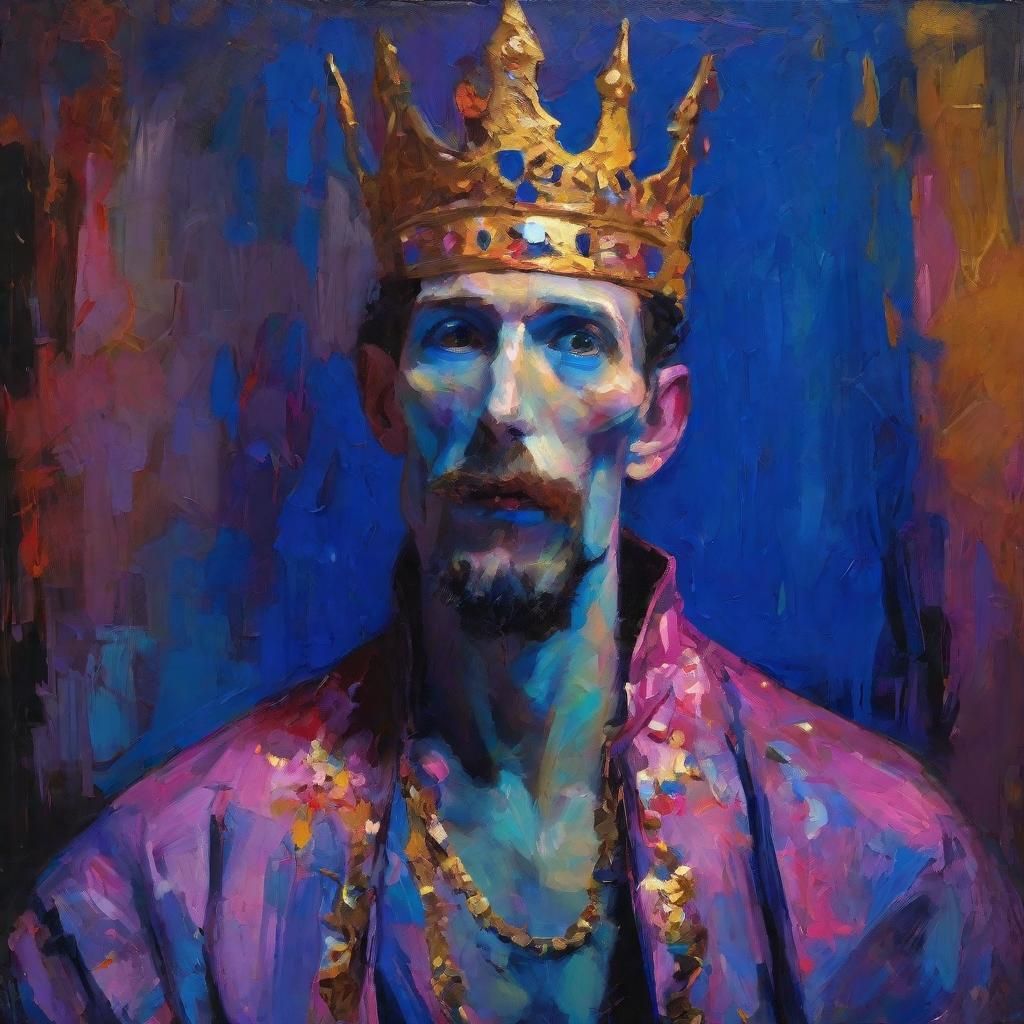 Fluorescent Vampire Torments His Crown: Surrealist Twilight