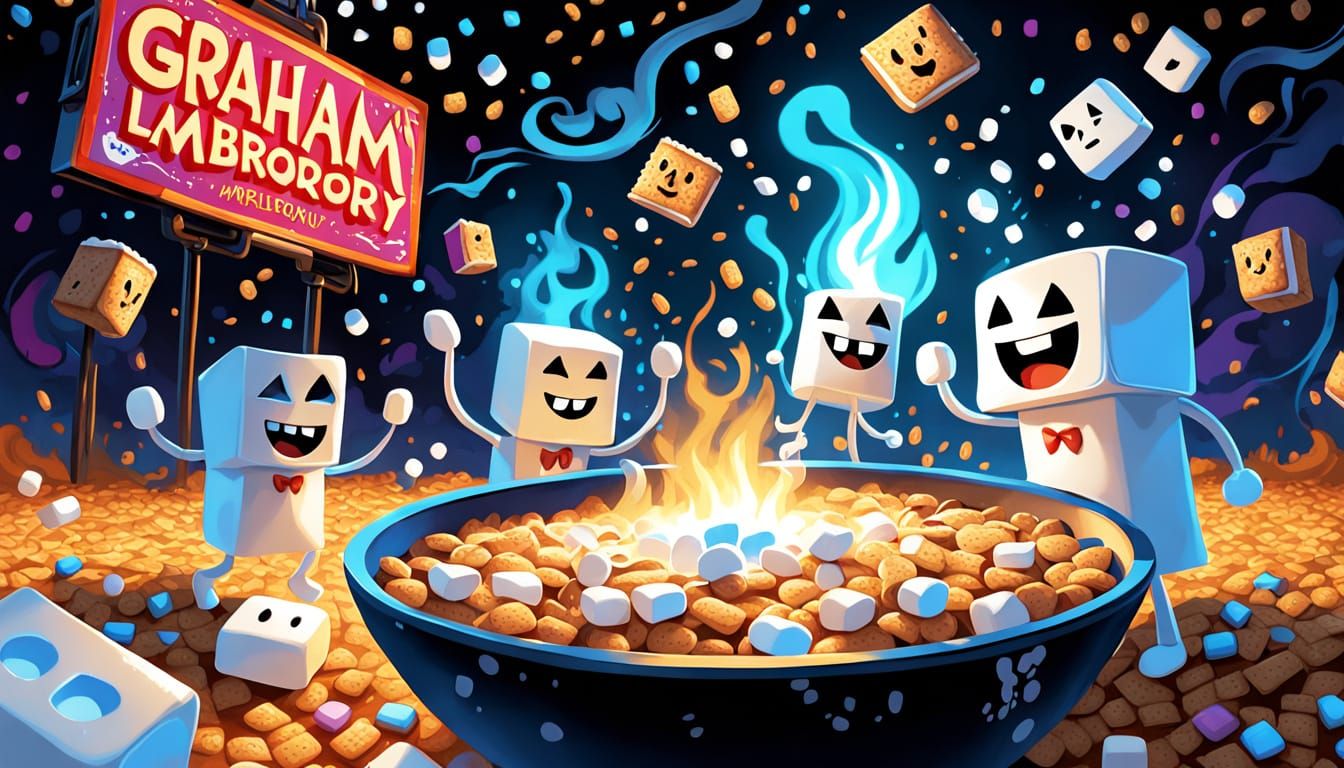 Dancing Cereal Box in Pixel Art Style