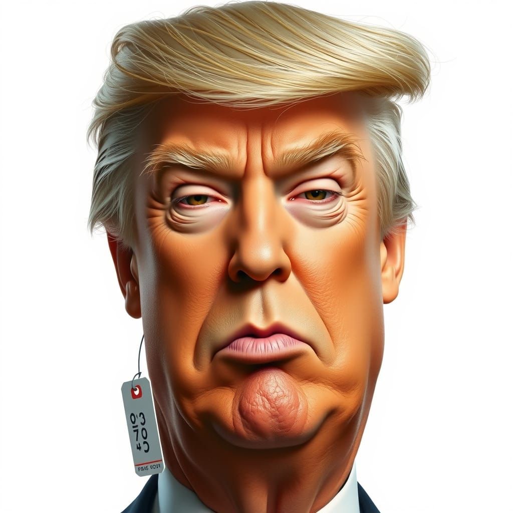 Caricature of President Donald Trump