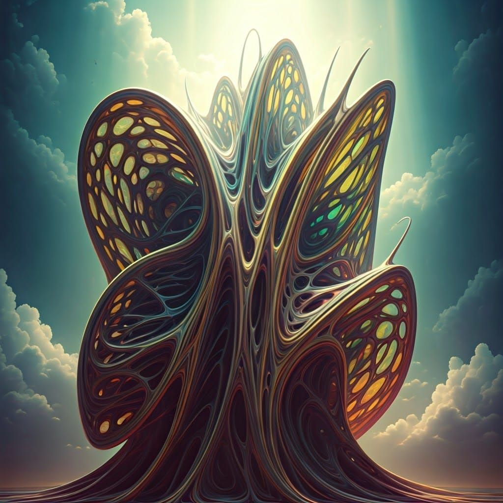 Surreal, Iridescent Sculpture Defies Gravity in a Whimsical ...