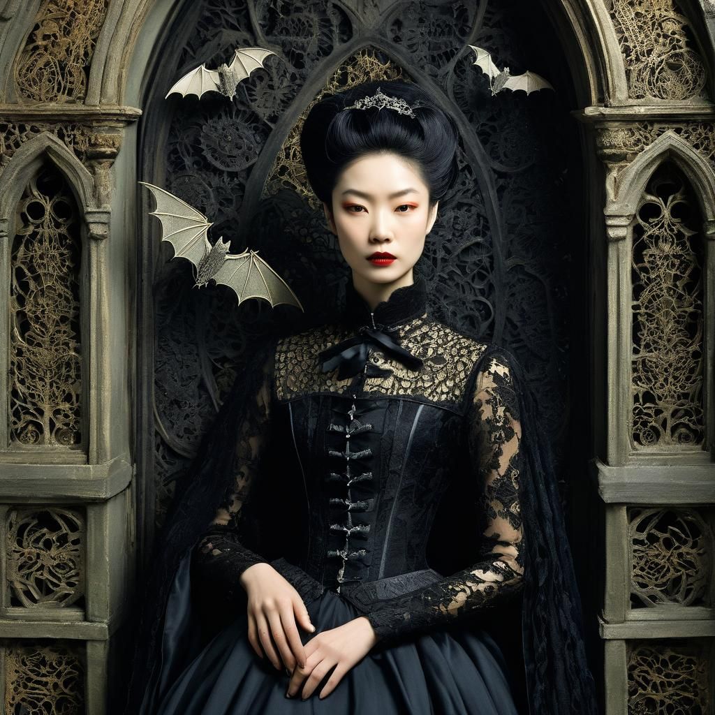 Vampire Magazine Cover in Arthur Rackham Style