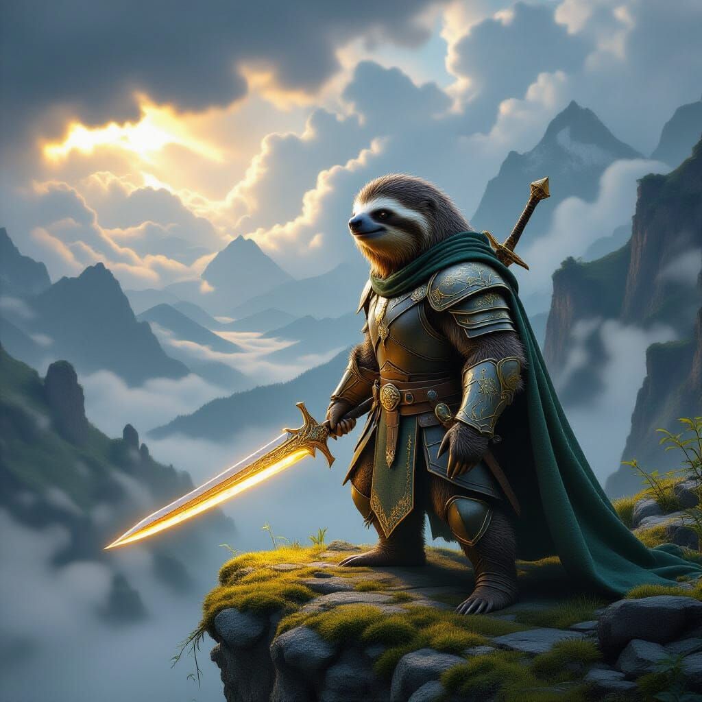Heroic Sloth in Epic Middle-earth Armor