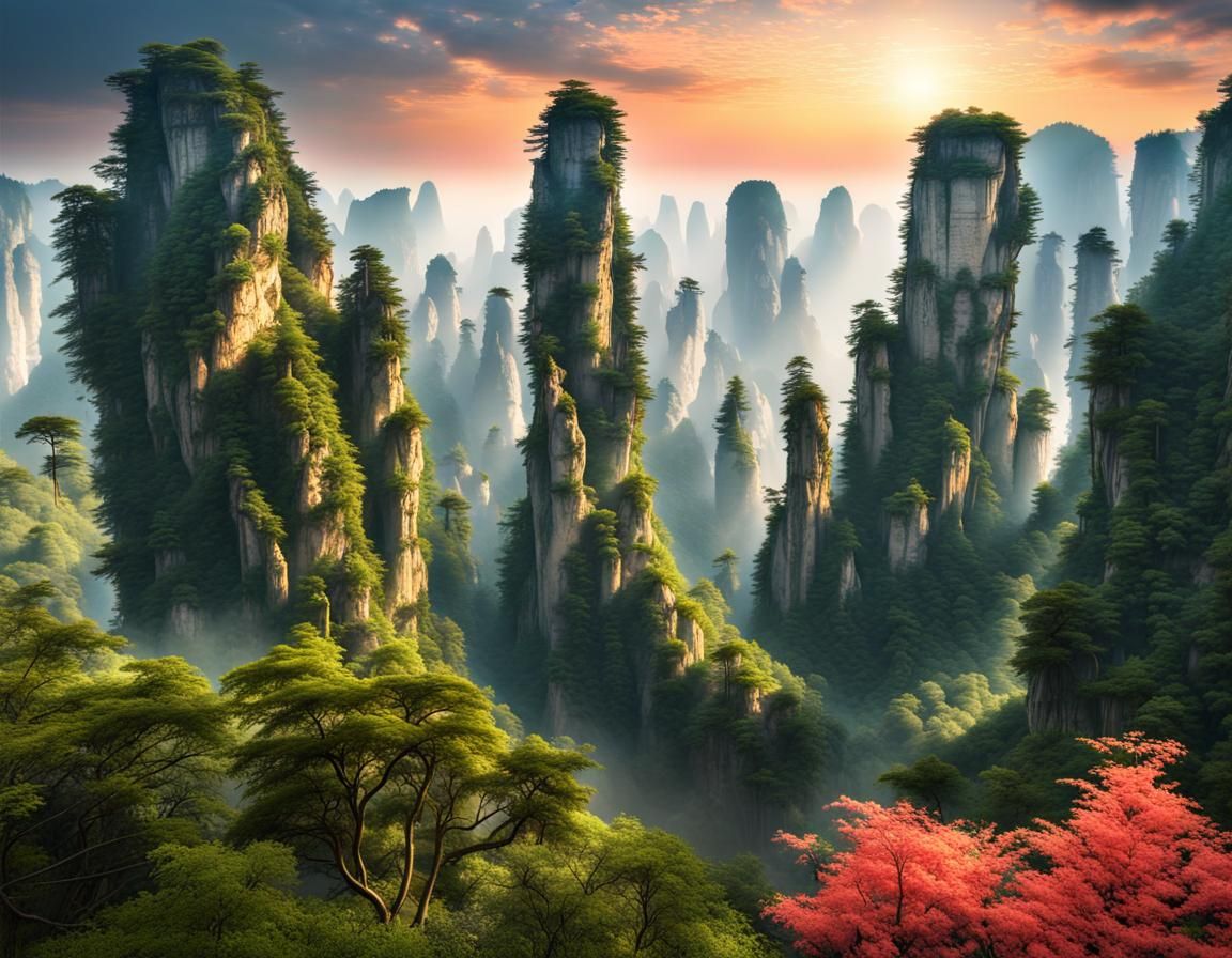 Zhangjiajie National Forest Park {where Avatar was filmed}