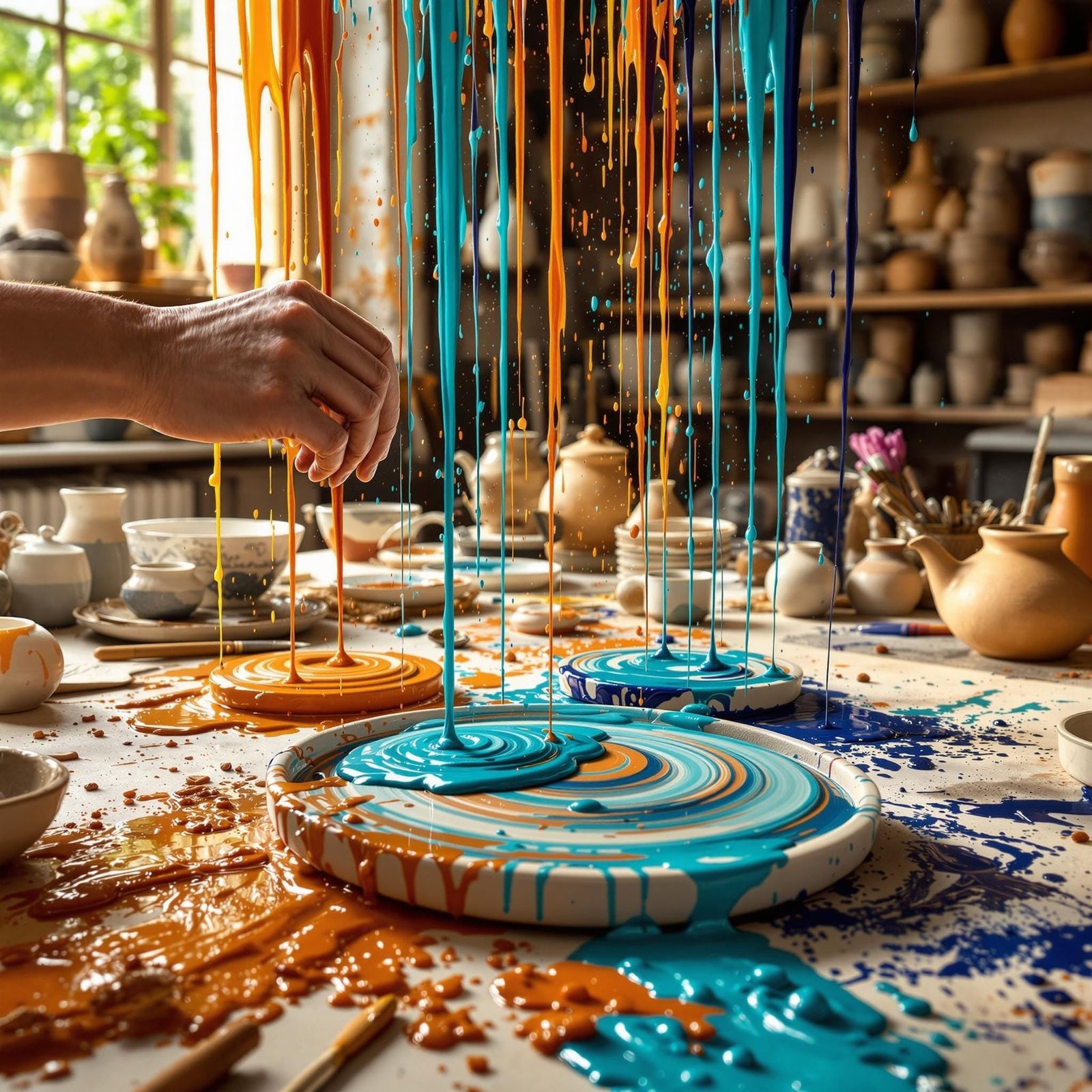 Artistic Expression in a Clay Studio