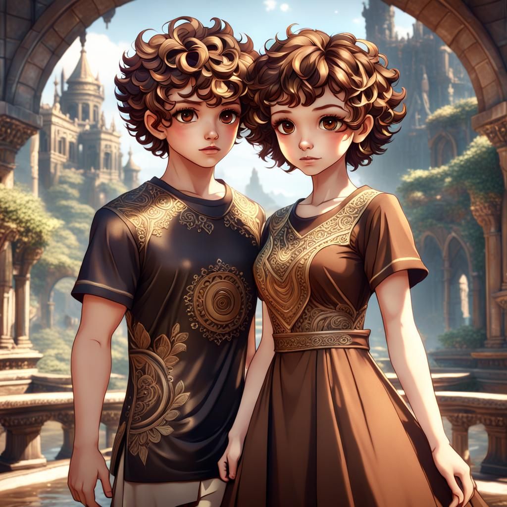 Boy and Girl in Love: Fantasy Concept Art