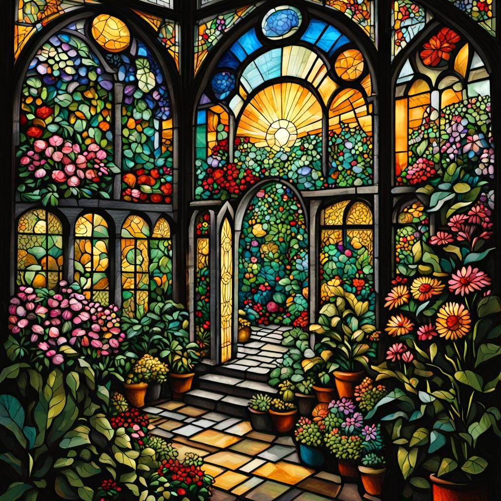 Magical Miniature World in Glass Teapot