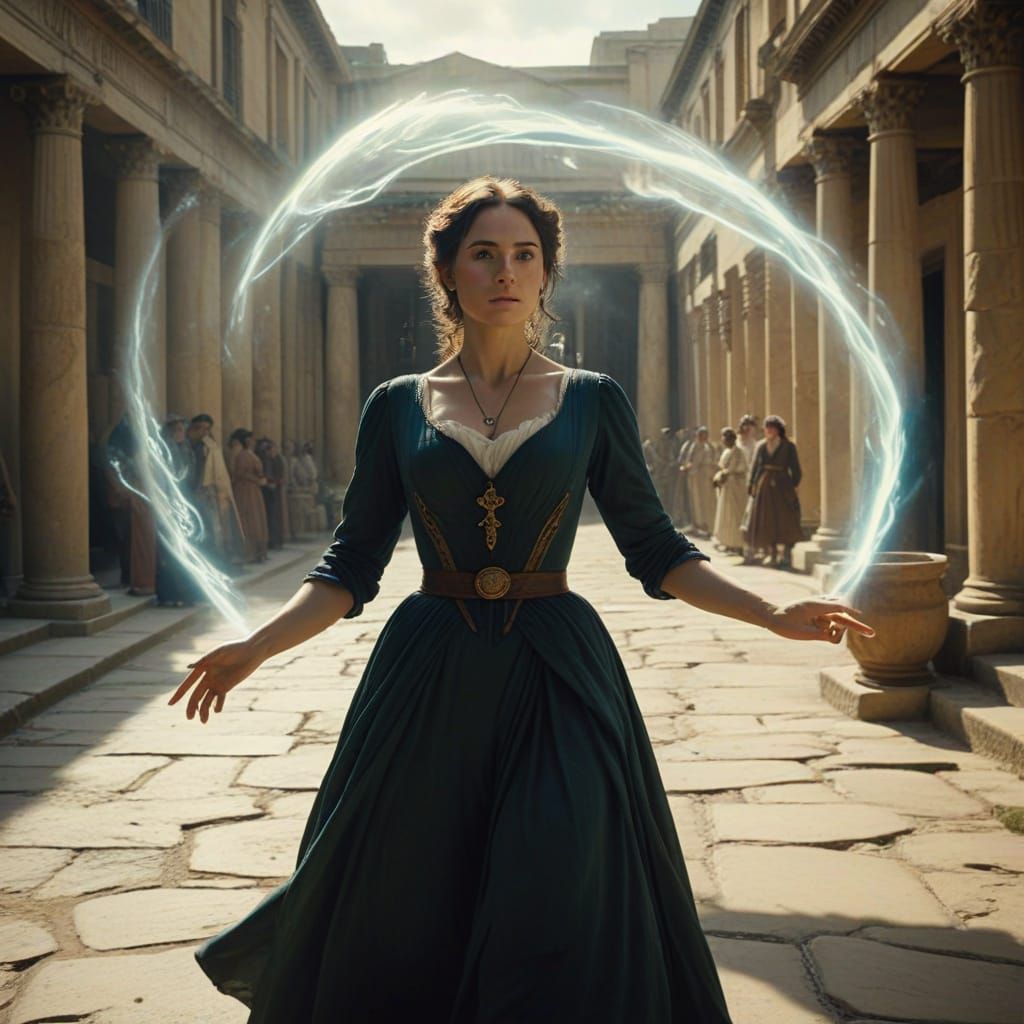 Victorian Woman's Time-Traveling Cinematic Encounter