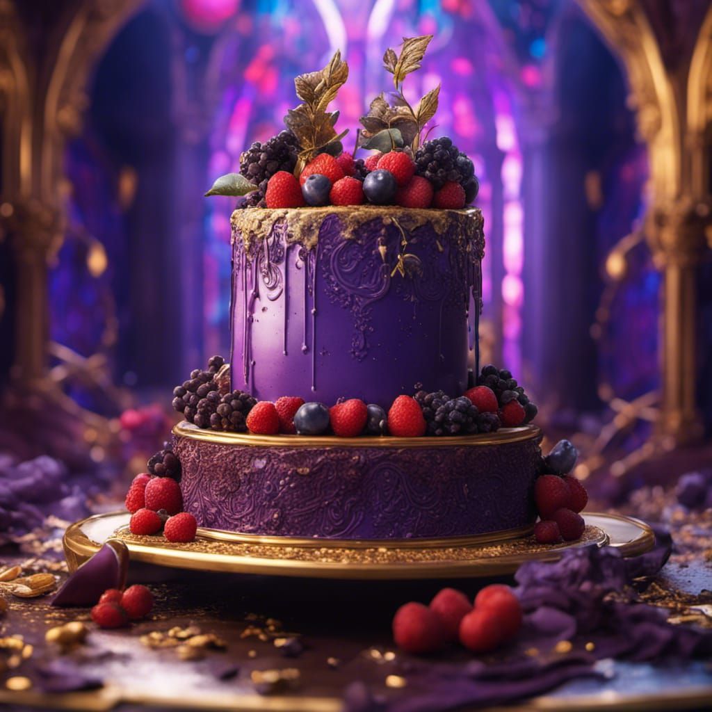 Ornate Royal Wedding Cheesecake with Dripping Chocolate