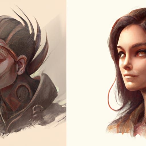 Detailed Pencil Sketch Portrait in 8K Resolution