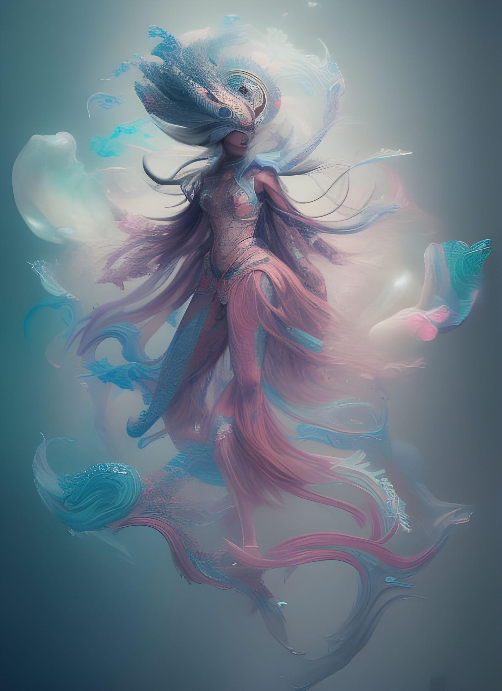 Rainbow Knight Hyperrealistic Octane Render