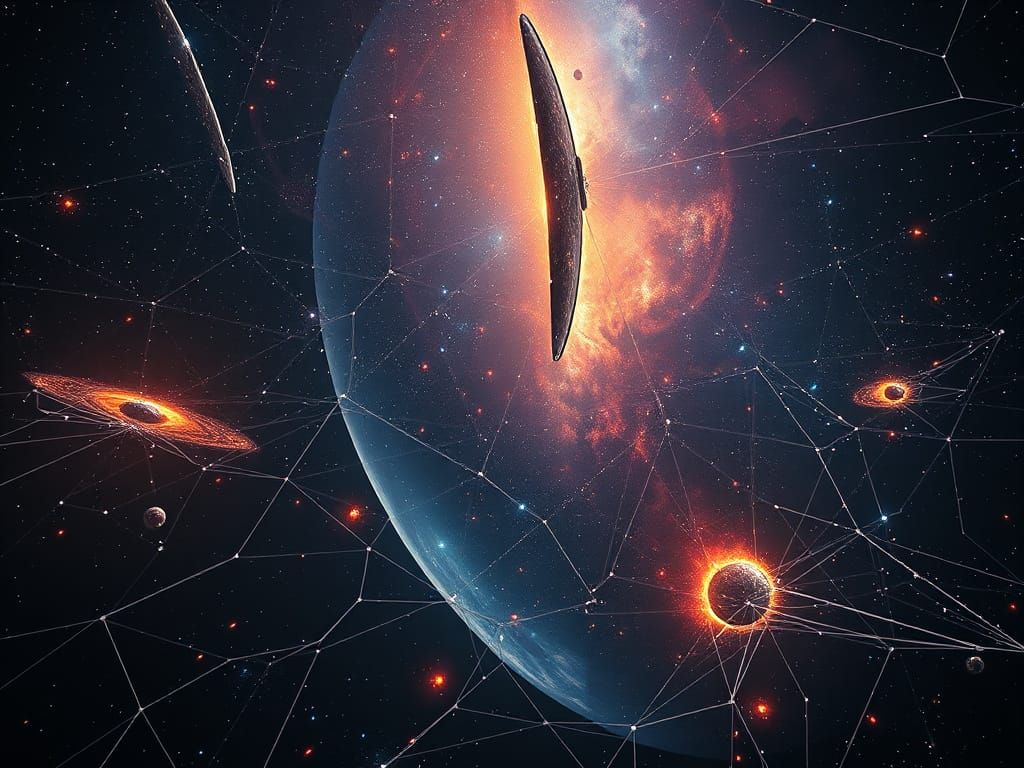 Galactic Neural Network: A Volumetric Digital Matte Painting