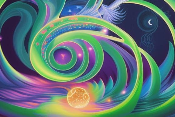 Magician at Pagan Altar in Ethereal Fantasy