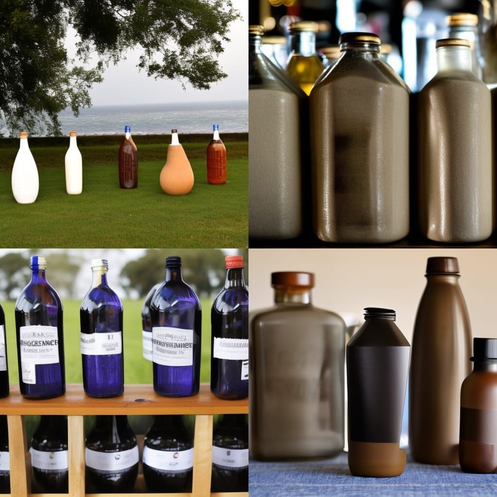 AI Generated Image of Bottles