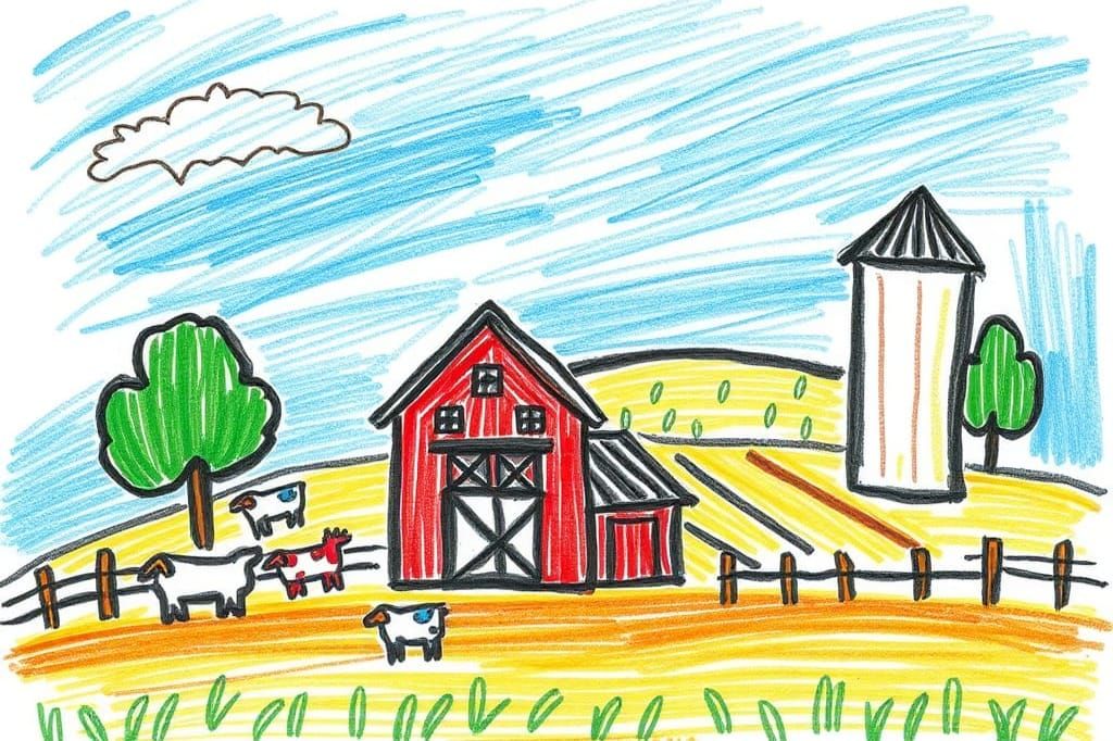 "Poorly Drawn" Farm