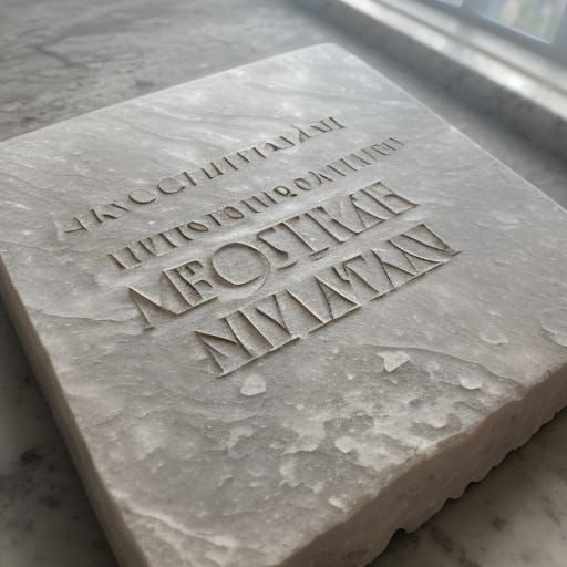 Ancient Roman Sculptor Engraves Marble Stone in Hyper-Realis...