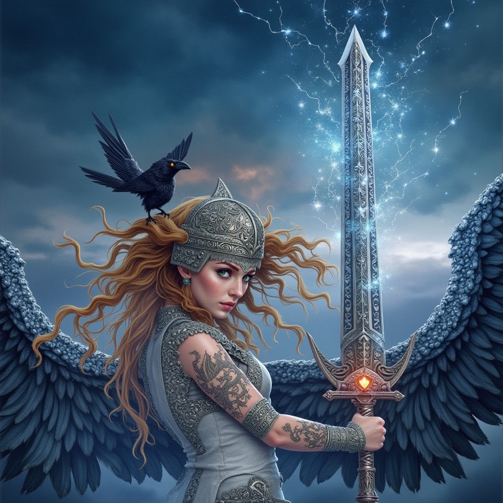 Valkyrie Warrior in Ornate Armor