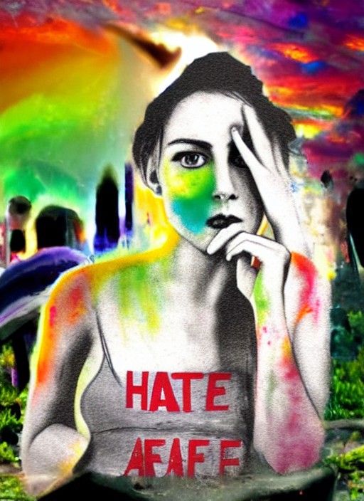 Mixed Media Art: Despair and Fear of Death