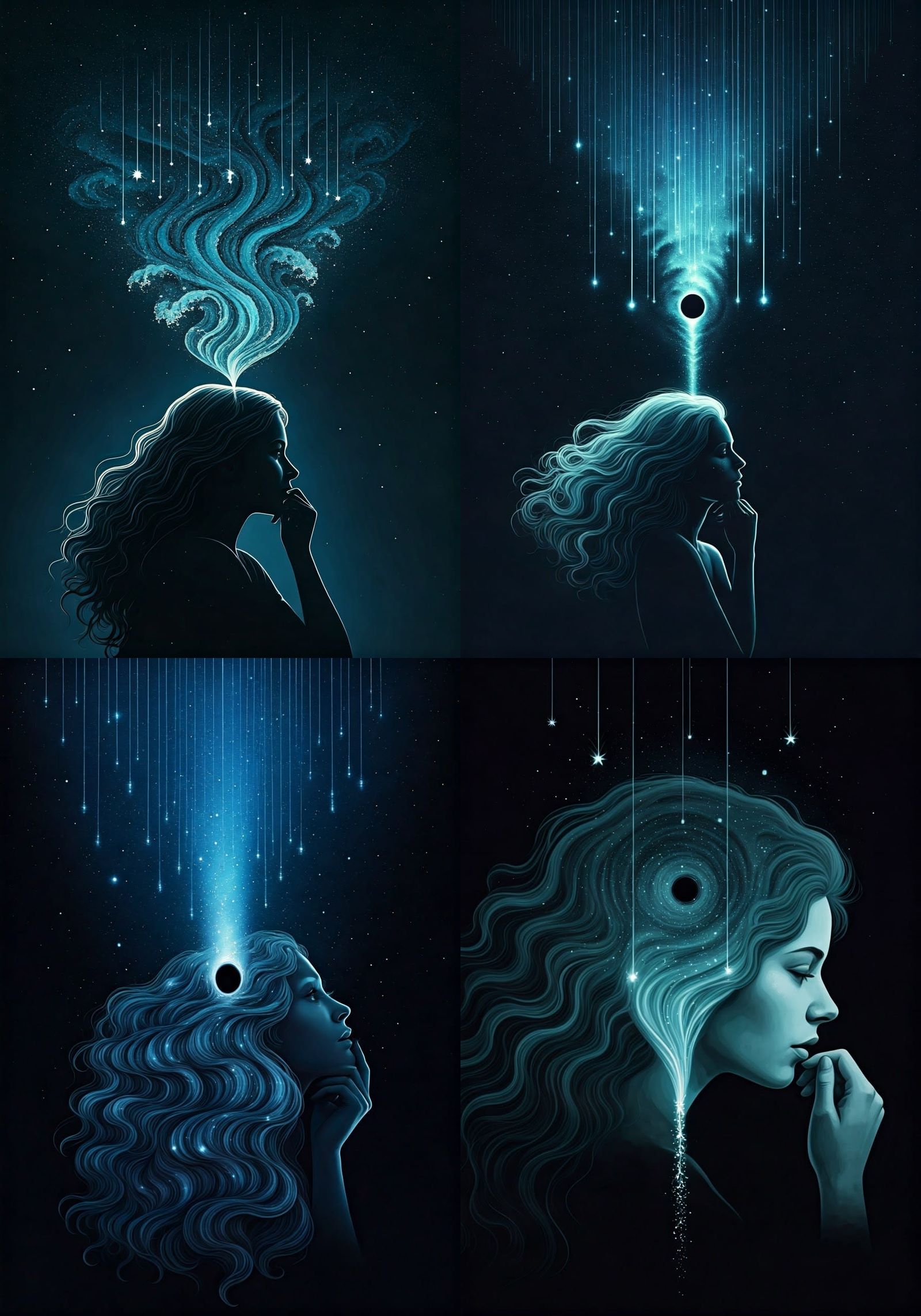 Cosmic Woman in Black Hole Vortex