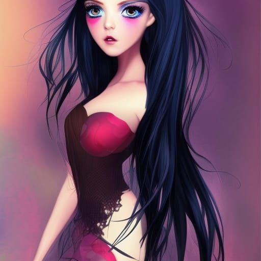 Detailed Portrait of a Woman Bathing