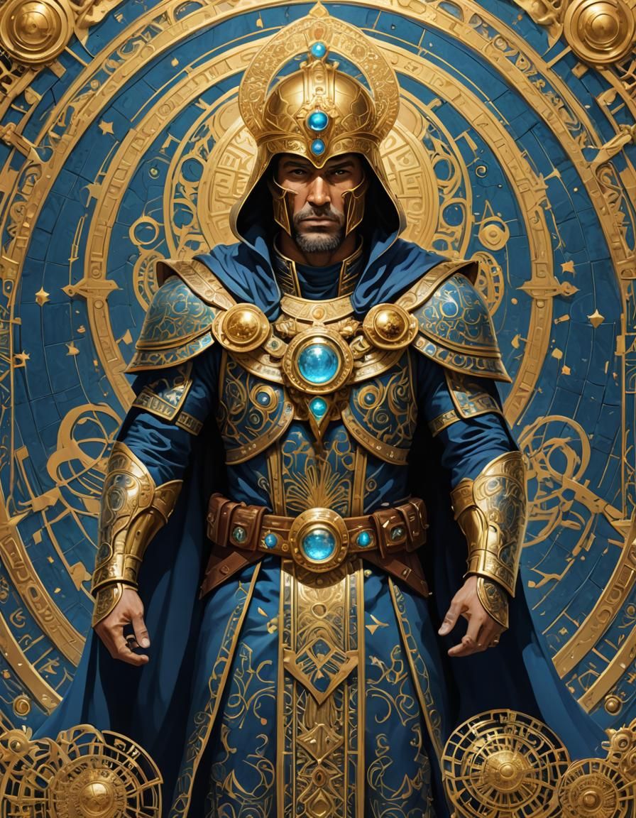 Doctor Fate: Heroic Digital Art in Anime Style