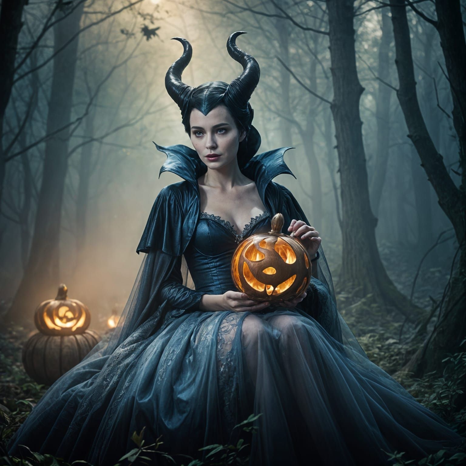 Maleficent as Cinderella: Cinematic Film Still