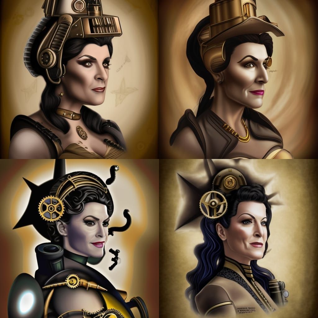 Steampunk Star Trek Deanna Troi Portrait