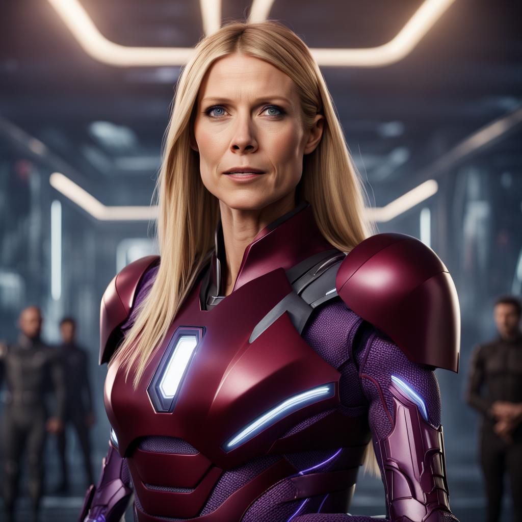 Gwyneth Paltrow as Pepper Potts.