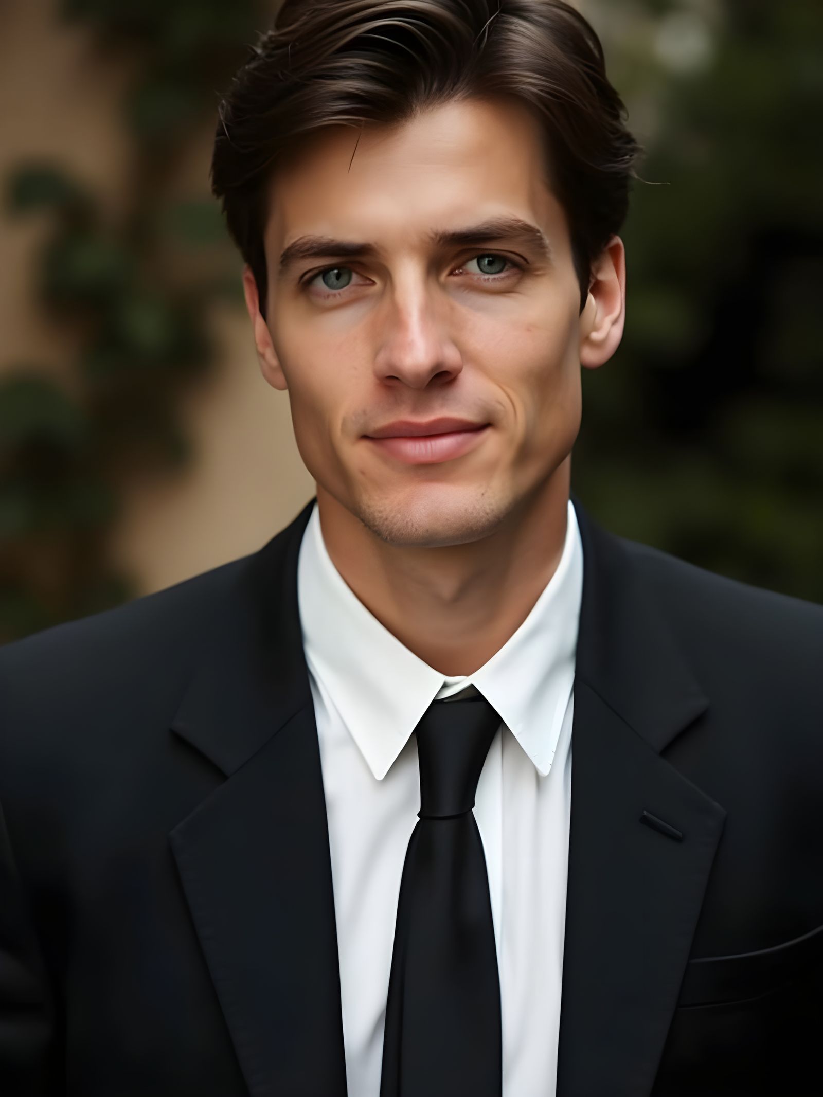 Elegant Portrait of a Man in Suit and Tie