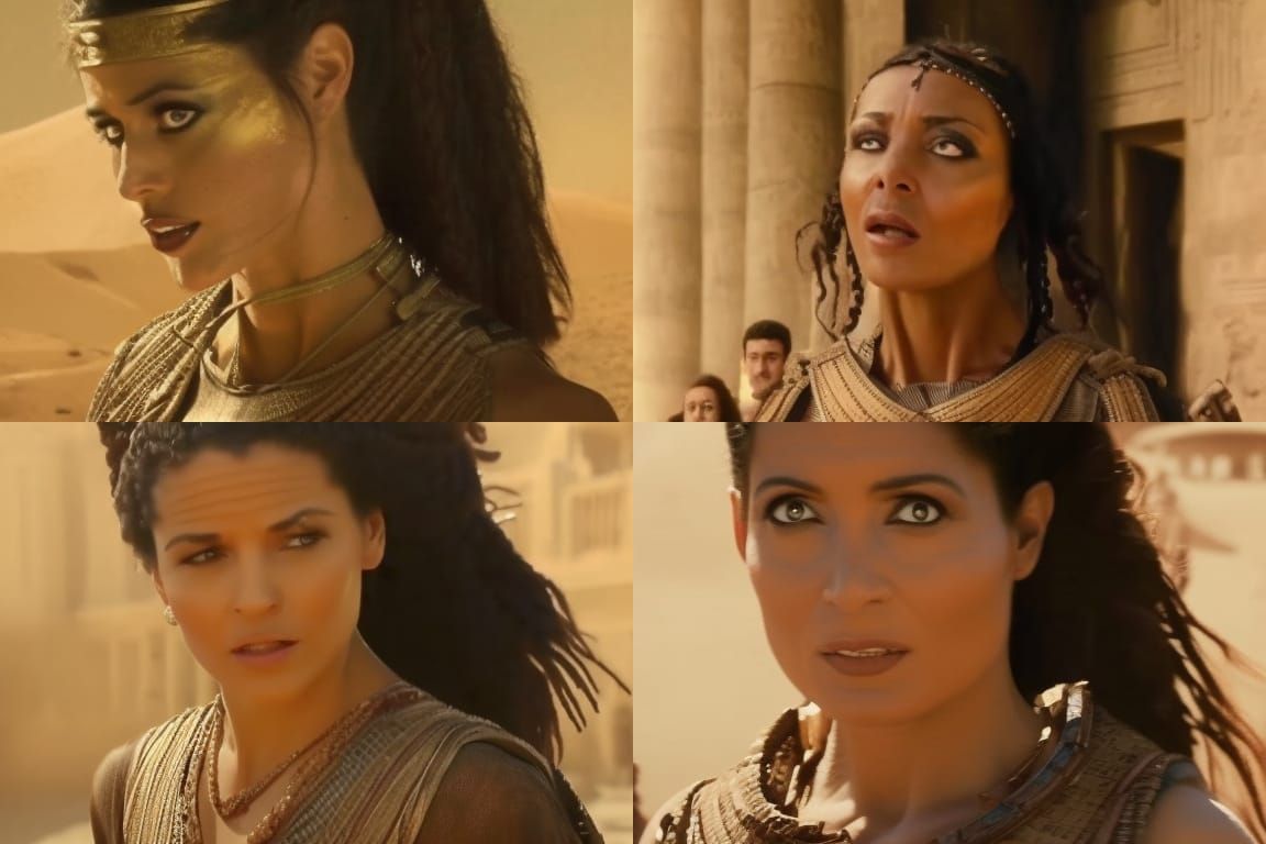 Princess Hamanet Outside the Pyramids