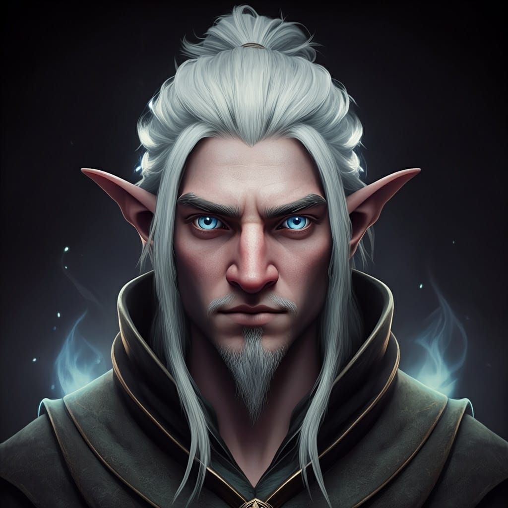 Spectral Gnome in Ethereal Aura, Fantasy Concept Art Style