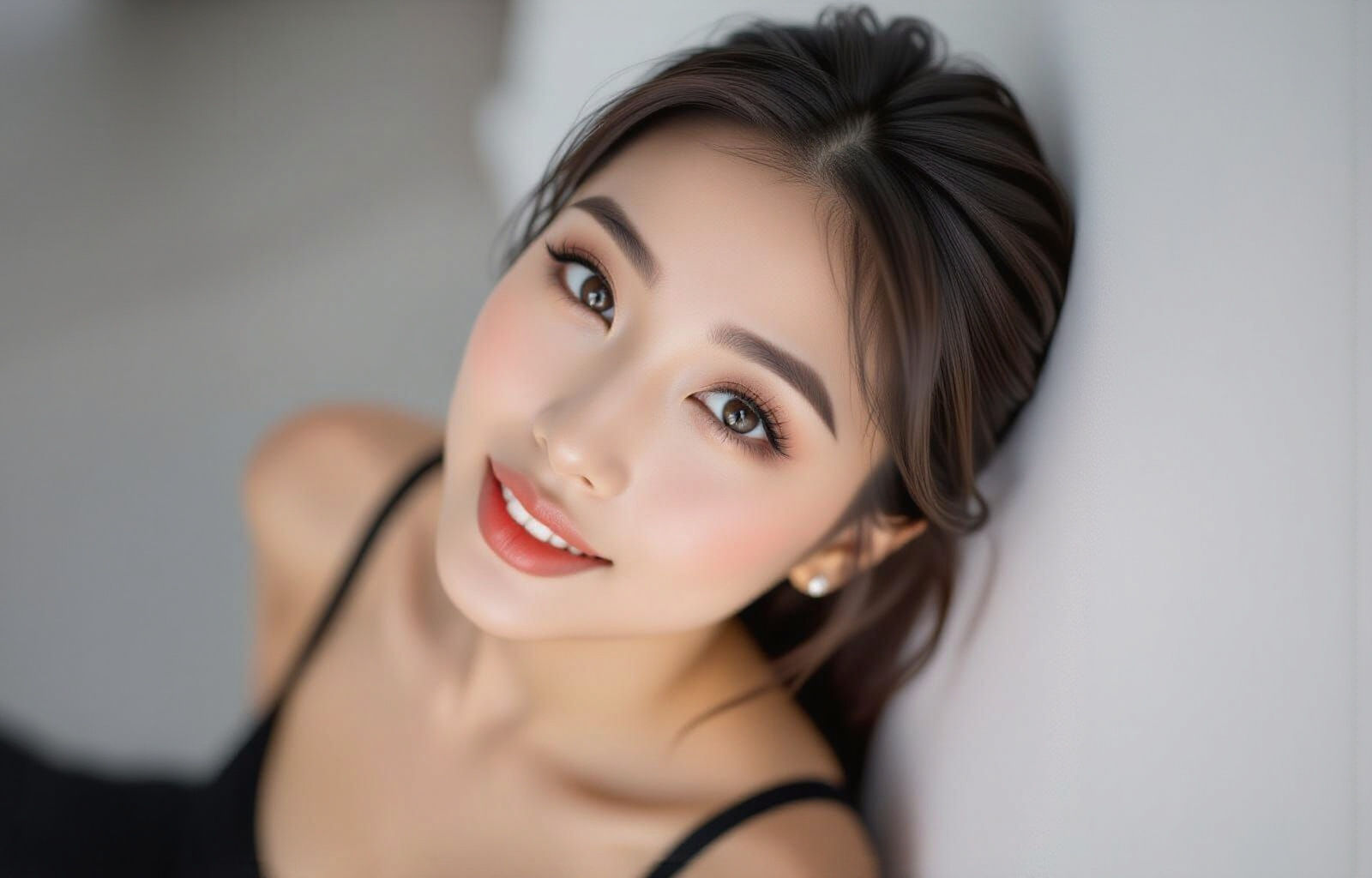 Beautiful Asian Woman Portrait in Dark Fantasy Style