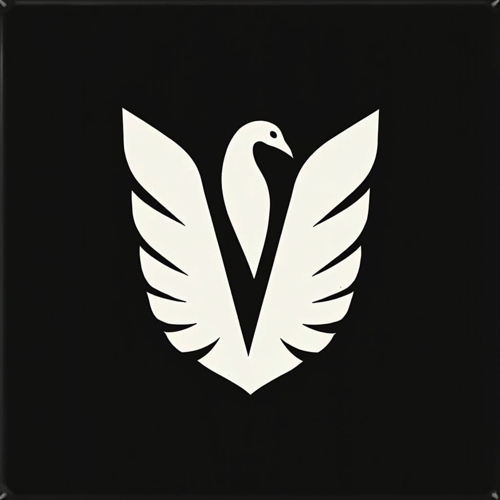 Stylized Fashion Brand Logo with Geometric Symbol