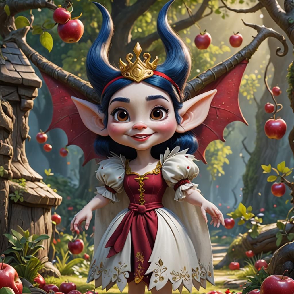 Snow White Troll: Fantasy Concept Art