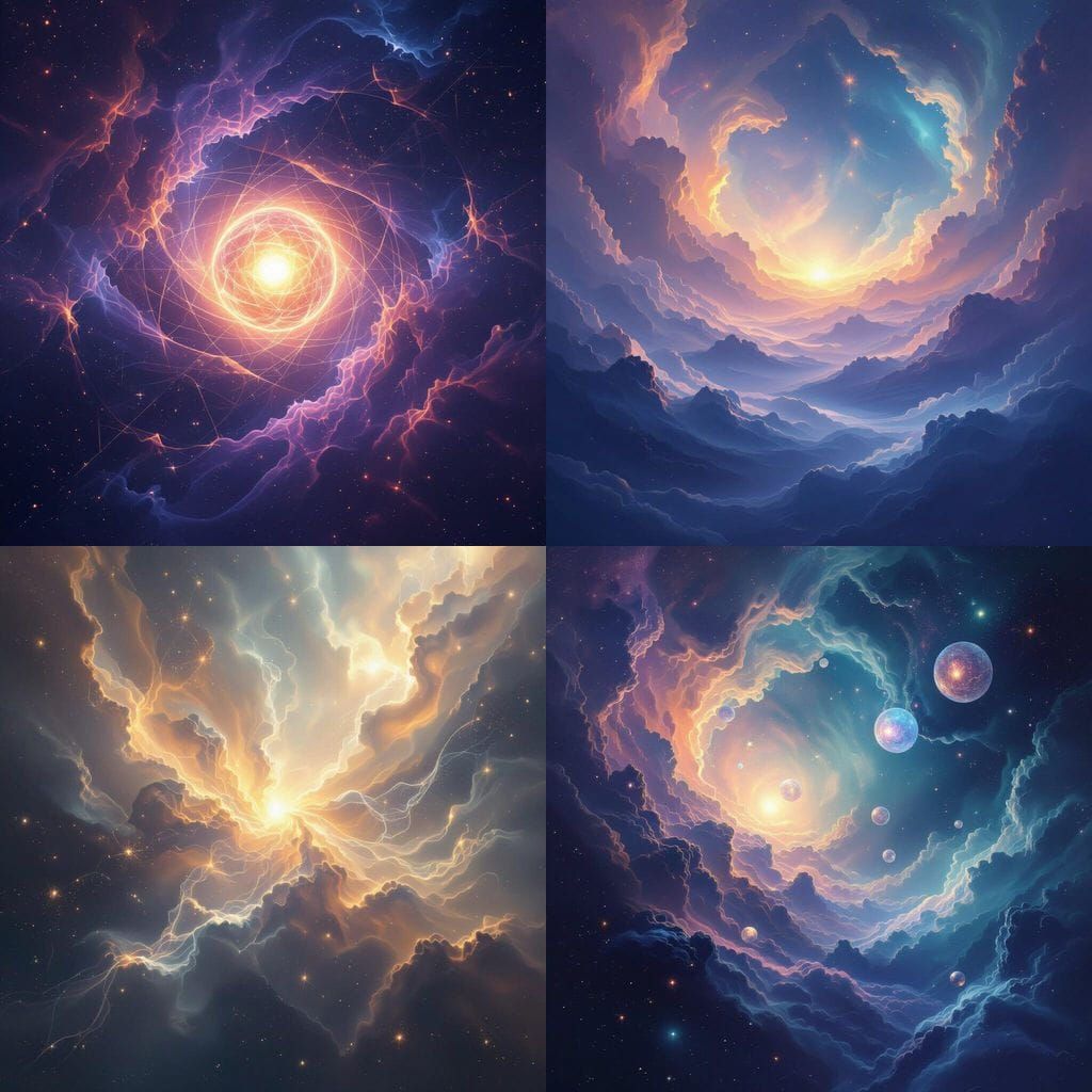 Void Realm of Enlightenment Abstract Digital Art