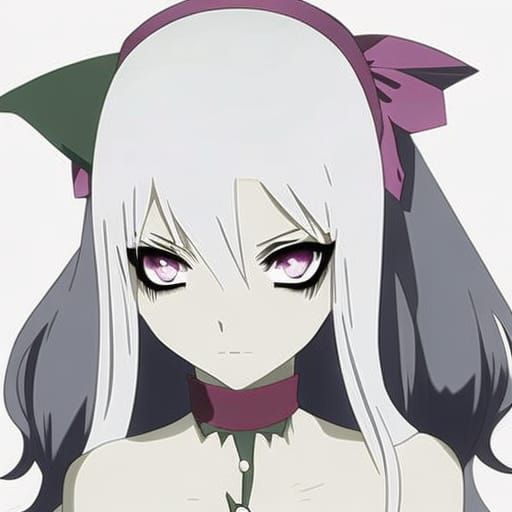 Zombie Anime Girl in Anime Style
