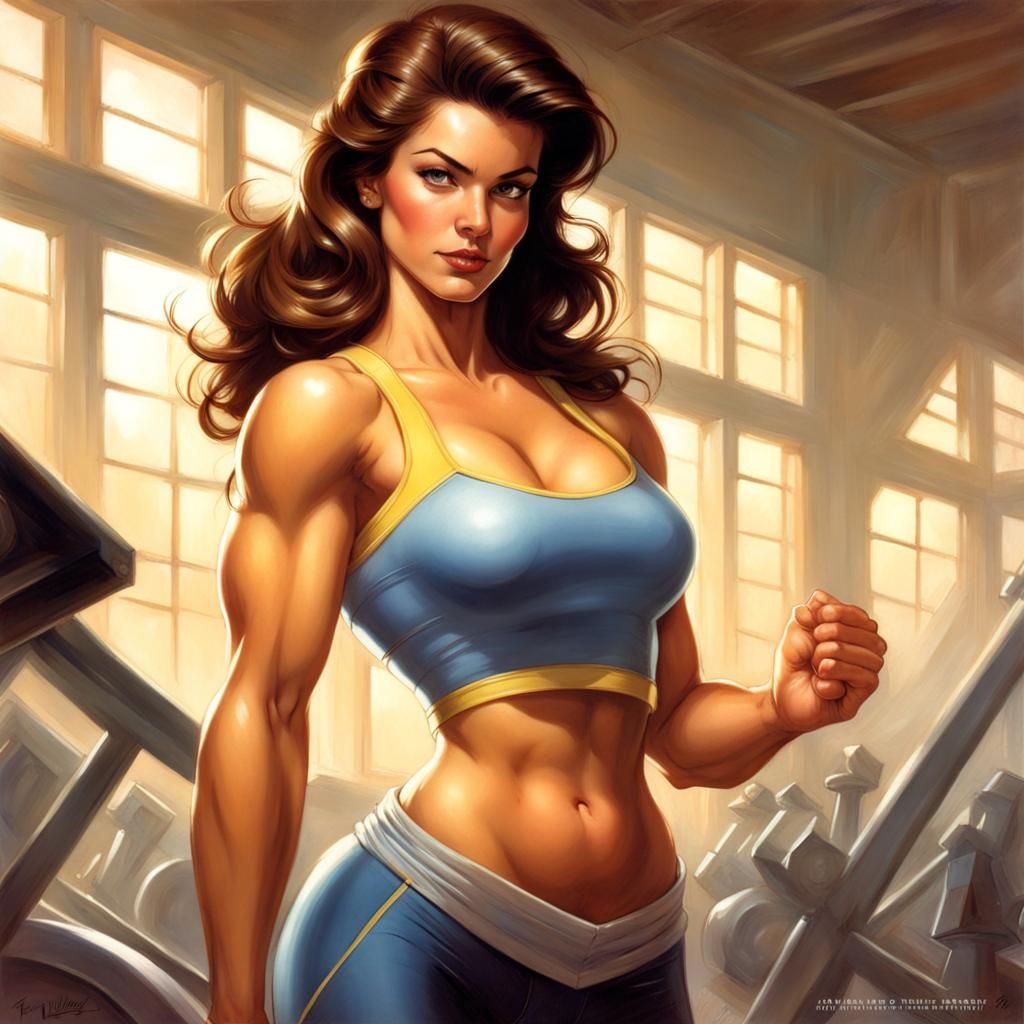 Princess Belle Workout: Artgerm Inspired Comic Book Art