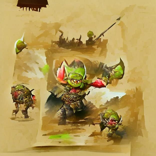 Fierce Goblin Warrior Concept Art