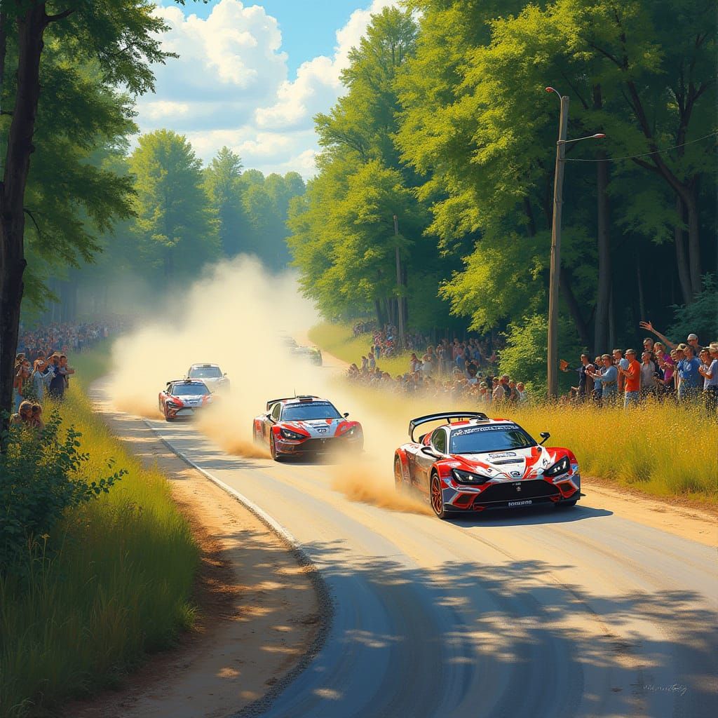 Thrilling Car Rally in Idyllic Belgian Countryside