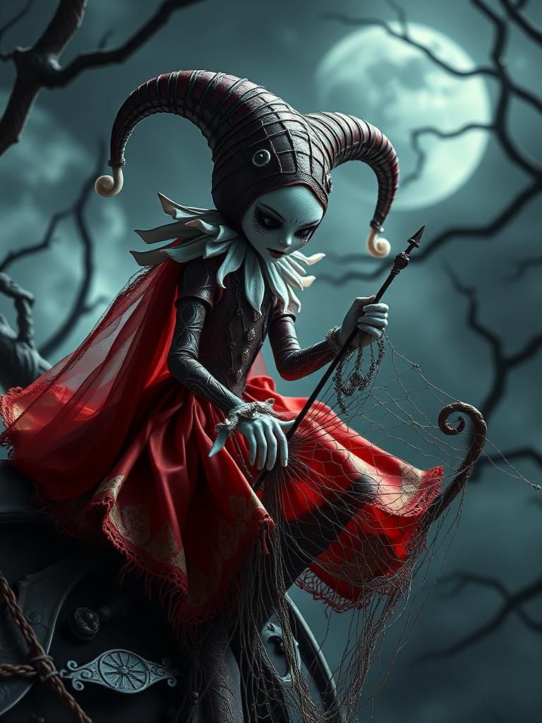 Harlequin Duende Leaps into the Void