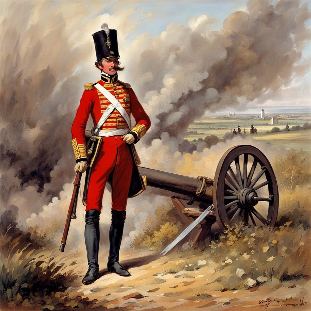 Captain Flashman on Crimean War Battlefield